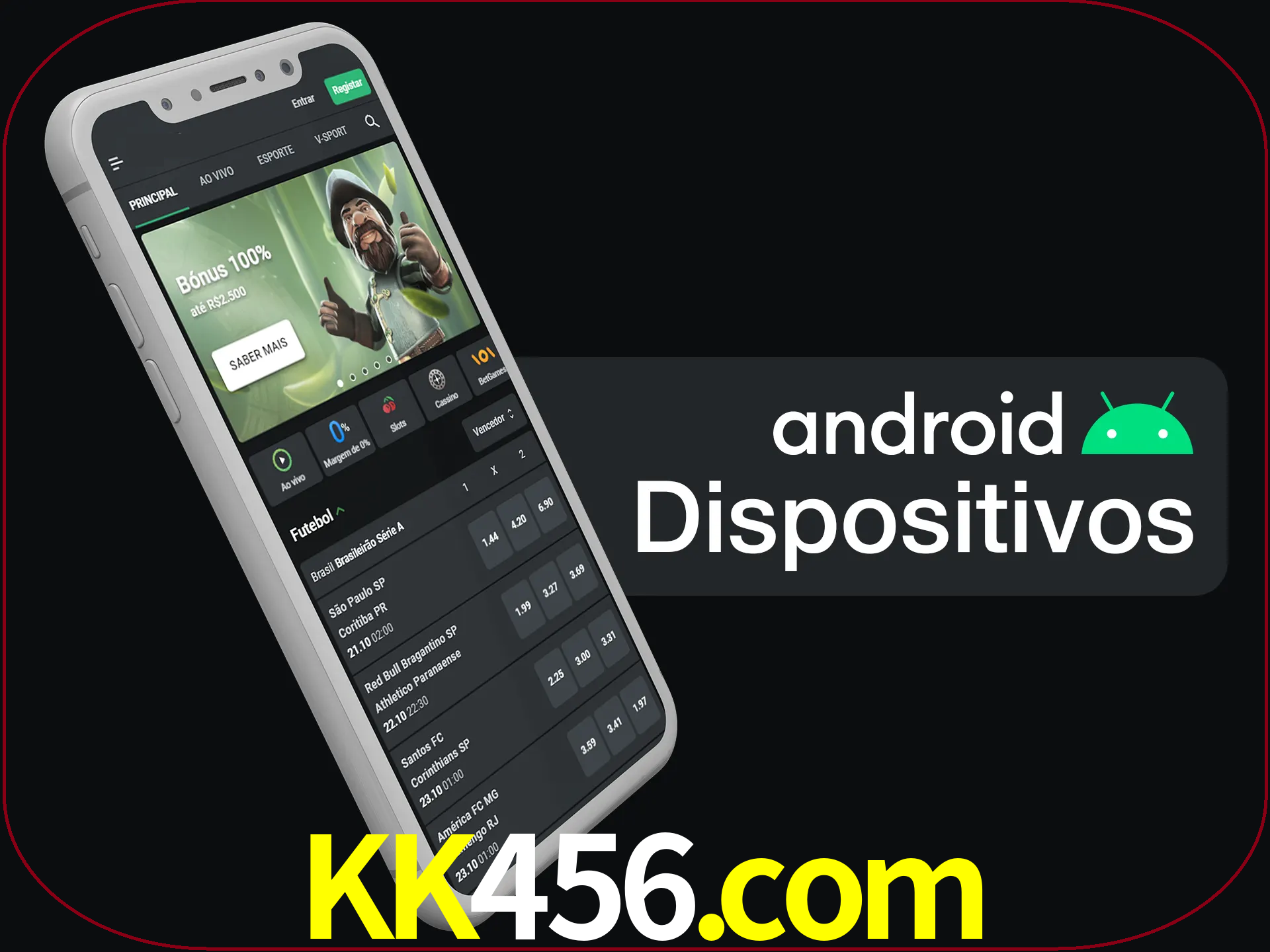 O aplicativo suporta a maioria de todos os dispositivos Android.
