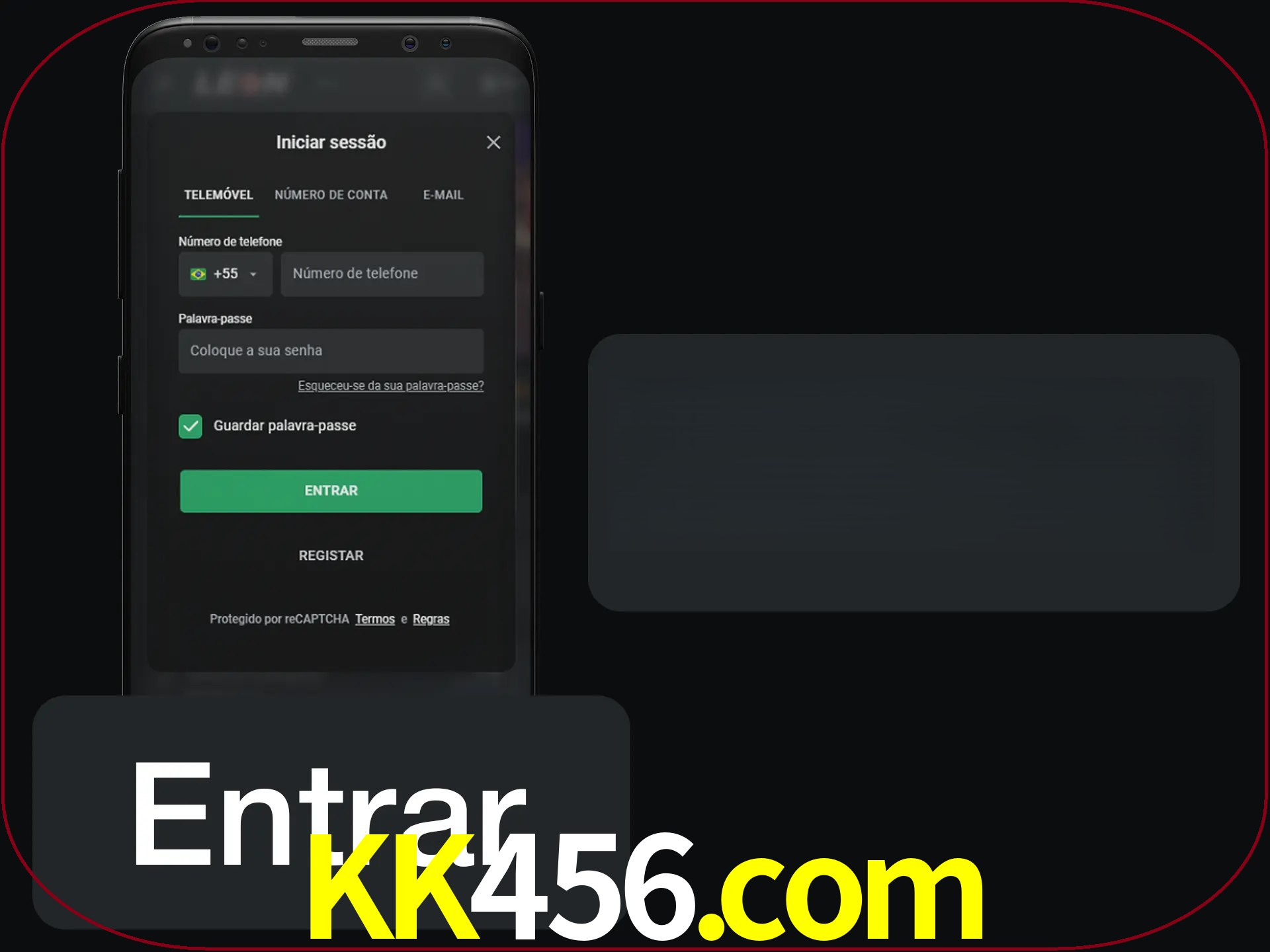 Faça o login para começar a apostar e jogar no cassino.
